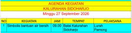 AGENDA 27 SEPTEMBER 2026
